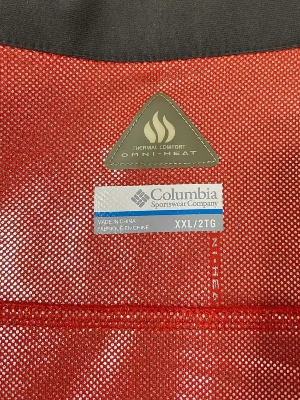 Columbia Titanium Omni-Heat 1/2 Zip Fleece Pullover Orange Men's XXL - Picture 4 of 7